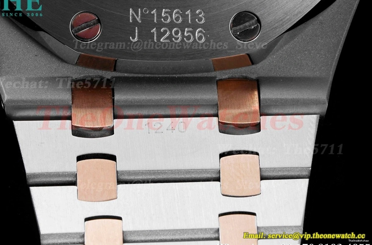 Oak RG 15400 Royal A3120 Textured White 41mm BF SS Dial 1218